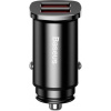 NONAME Baseus CCALL-DS01 Square Nabíječka do Auta 2xUSB QC3.0 30W Black