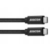 Avacom DCUS-TPCC-10K100W dátový a nabíjací USB Type-C - USB Type-C, 100cm, černý