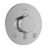 Hansgrohe Ecostat Comfort S - Termostatická batéria pod omietku, na 2 spotrebiče, chróm 33715000