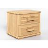 Drevený nočný stolík Laura-dvojzasuvkový