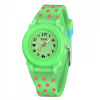 Prema dievčenské silikónové hodinky Polka Dots Zelené Shim Watch 180604114816