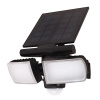 Solight LED solárne svetlo so senzorom, 8W, 600lm, Li-on, čierna WO772