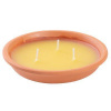 Sviečka Citronella, repelentná, terakota, 80 g, 30x125 mm
