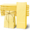 100x Pastelová ŽLTÁ taška 100 x 70 x 280 PAPIEROVÁ narodeninová na SLADKOSTI