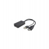 PremiumCord adaptér HDMI to DisplayPort Male/Female s napájením z USB (kportad09)
