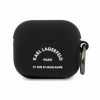 Karl Lagerfeld Rue St Guillaume silikónový obal pre AirPods 3 - čierny KLACA3SILRSGBK - možnosť vrátiť tovar ZADARMO do 30tich dní