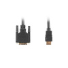 Adaptér video kábla Lanberg CA-HDDV-10CC-0018-BK 1,8 m HDMI typ A (štandard) DVI-D čierny