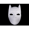 Karnevalová maska - škraboška na domaľovanie - 1 ks - biela - 3 biela Batman