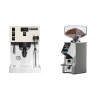 Rancilio Silvia PRO X, white + Eureka Mignon Specialita Smart, CR chrome