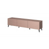Cama Meble Tv stolík NOVA čierny mat drevo 186 cm x 48 cm x 40 cm
