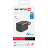 Swissten 2x USB-C 20W Power Delivery GaN Travel Charger - 22070510 - Black