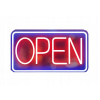 NEÓNOVÝ NÁPIS OPEN pre obchod, kaviareň, bar, prevádzku na USB, VYPÍNAČ + ZÁVESY