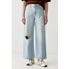 Calvin Klein Jeans rifle wide leg dámske LV047F737G modrá 28/32