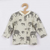 BABY SERVICE Dojčenský kabátik Baby Service Slony sivý - 62