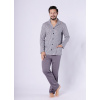 Hotberg 1748 Kamil dlhé/r M-2XL pyžamo bez zipsu STEEL XXL