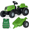 Traktor - Veľký traktor na pedále Rolly Toys Kid + Príves (Traktor - Veľký traktor na pedále Rolly Toys Kid + Príves)