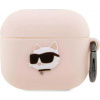 Karl Lagerfeld Apple AirPods 3 cover Silicone Choupette Head 3D KLA3RUNCHP