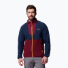 Pánska fleecová bunda Columbia Sequoia Grove FZ Fleece rich wine/collegiate navy