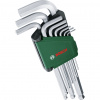 Bosch 9-dielna súprava šesťhranných kľúčov 1600A02BX9