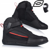 Pánske motocyklové kožené krátke mestské topánky OZONE City Black - 45
