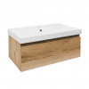 Swiss aqua technologies Koupelnová skříňka s umyvadlem SAT B-Way 79x30x45 cm dub BWAY80OAKU1