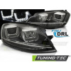 Tuning-tec PREDNÉ SVETLOMETY U-LED LIGHT DRL BLACK pasujú na VW GOLF 7 11.12-17