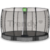 Trampolína s ochrannou sieťou Allure Classic ground Exit Toys prízemná priemer 366 cm čierna