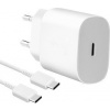 Samsung nabíječka EP-TA800EWE + kabel EP-DA905BWE USB-C, 25W, bílá, (bulk) 57983104180