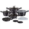 BERLINGERHAUS Sada riadu s mramorovým povrchom 13 ks Carbon PRO Line BH-6886 Berlinger Haus