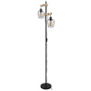 Rabalux Čierna stojacia lampa Fabian pre žiarovku 2x E27 5246