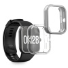 kwmobile ochranný kryt na chytré hodinky Redmi Watch 4 - transparentní / stříbrná (Ochranný kryt na chytré hodinky kwmobile pro Xiaomi Redmi Watch 4 - transparentní / stříbrná)