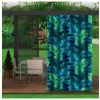 Záhradný záves do altánku MIGD219 zelené palmové lístie Zelená 155x200 cm