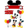 CUKROVÁ TLAČ jedlý obrázok na tortu Cukrová hmota Myšiak Mickey Pluto Donald 53