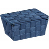 Wenko ADRIA Koupelnový koš s víkem, tmavě modrá, Wenko