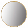 Okrúhle zrkadlo v medeno / zlatom kovovom ráme 40 cm