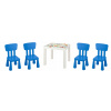 Ikea chýba tabuľka Huslia + stoličky Mammut 4 (Ikea chýba tabuľka Huslia + stoličky Mammut 4)