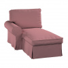 Dekoria Poťah na ležadlo Ektorp (ľavé), matná ružová, Poťah na ležadlo Ektorp - ľavé, Cotton Panama, 702-43