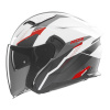 přilba N130 Myst, NOX (bílá,černá,červená) 2025 M140-2556