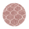 Kusový koberec Salsa Shaggy 3201 rose kruh Rozmery koberca: 200x200 kruh