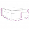 vidaXL Posteľný rám boxspring s matracom krémový 160x200 cm látka - Krémová - 97144-52281