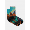 Ponožky Smartwool Hike Mountain Prism Print SW002688 oranžová 34/37