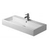 Duravit Vero - Umývadlo, 100x47 cm, s prepadom, s otvorom na batériu, WonderGliss, biela 04541000001