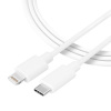 Tactical KP31185 Smooth Thread USB-C/Lightning, 0,3m, bílý