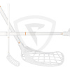 Salming Minilite Q2 F35 Kid White-Nectarine 60cm (=71cm) levá (levá ruka dole)