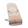 Dojčenské lehátko - Babybjorn - Soft Mesh Deckchair - ružová/biela (Babybjorn - Soft Mesh Deckchair - ružová/biela)