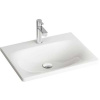 Ravak Balance umývadlo 50x46.5 cm obdĺžnik umývadlo na nábytok biela XJX01250000
