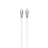 FIXED opletený kábel USB-C to Lightning PD 1.2m biely FIXDB-CL12-WH - Datový a nabíjací kábel USB-C - Lightning MFI 60W
