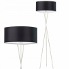 Stojatá lampa podlaha triogénna čierna lampa (Stojatá lampa podlaha triogénna čierna lampa)