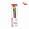 Sada štetcov Hobby & Craft ROSA TALENT ploché a okrúhle 3 ks
