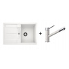Blanco SET 09-C 24 drez silgranit METRA 45 S 78x50 cm Biely+batéria Kano Biela 513187+525030